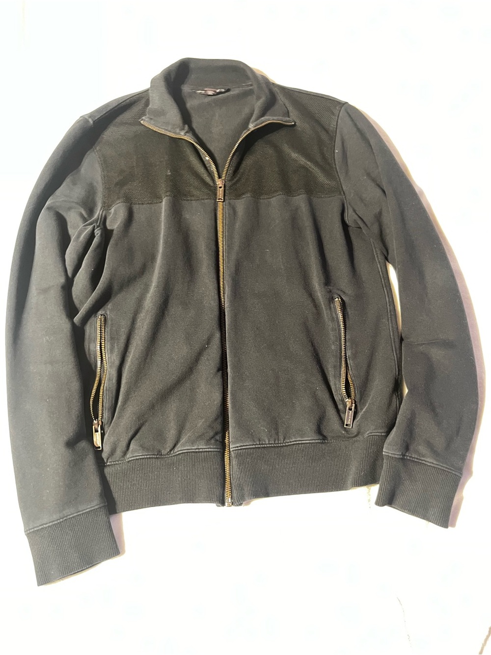 Michael Kors Men's Black Full-Zip Jacket with Zip Pockets